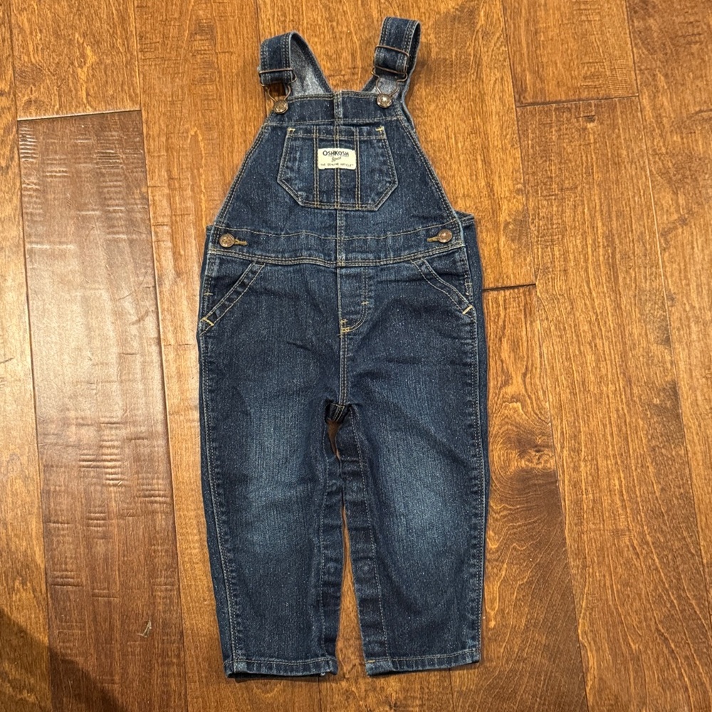 OshKosh B'gosh Sparkling Blue Overalls size 18 months girls